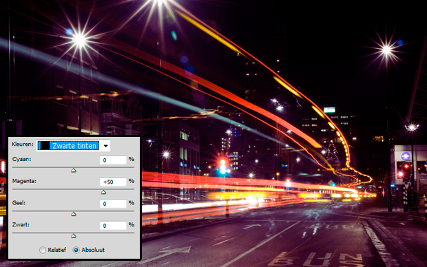 kleur zwart vervangen in photoshop