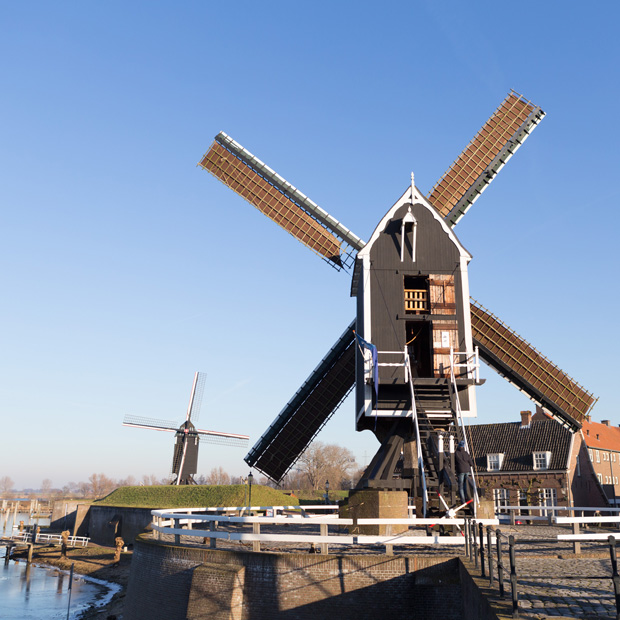Heusden fotografie windmolen winter 2017