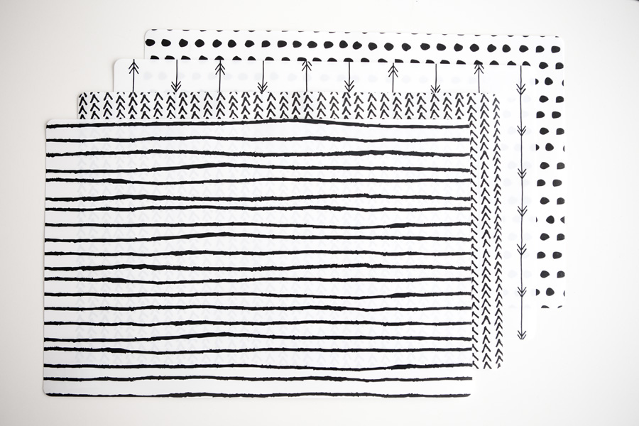 Placemats als fotografie ondergronden