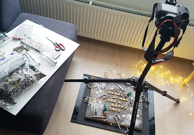 flat-lay fotografie