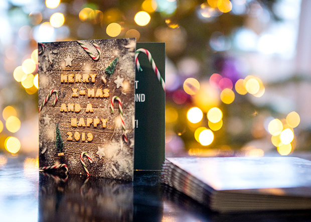 Zelfgemaakte kerstkaart