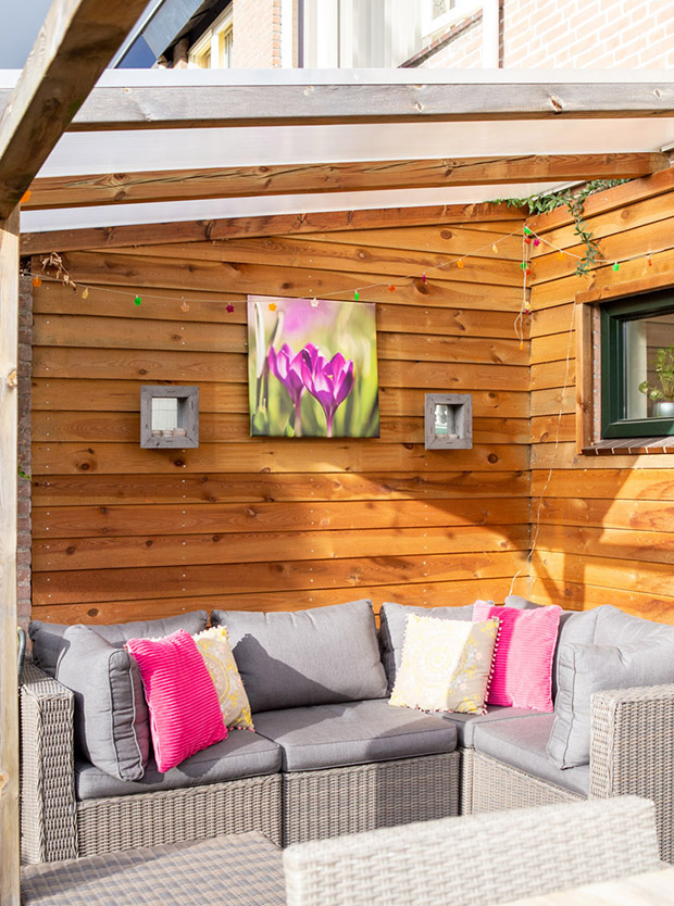 fotoprint op tuincanvas