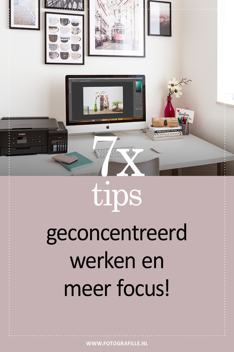 geconcentreerd werken