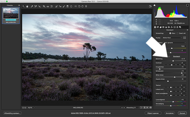 donkere voorgrond foto bewerken