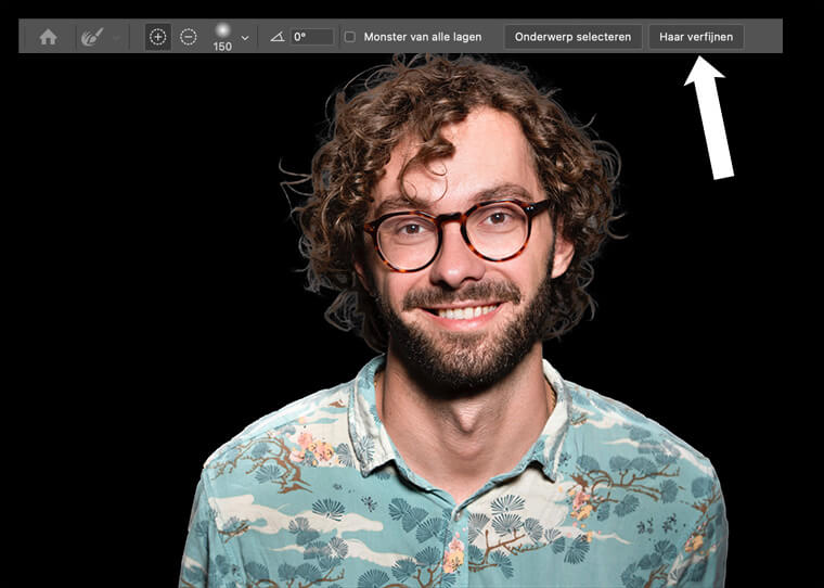 haren uitknippen photoshop
