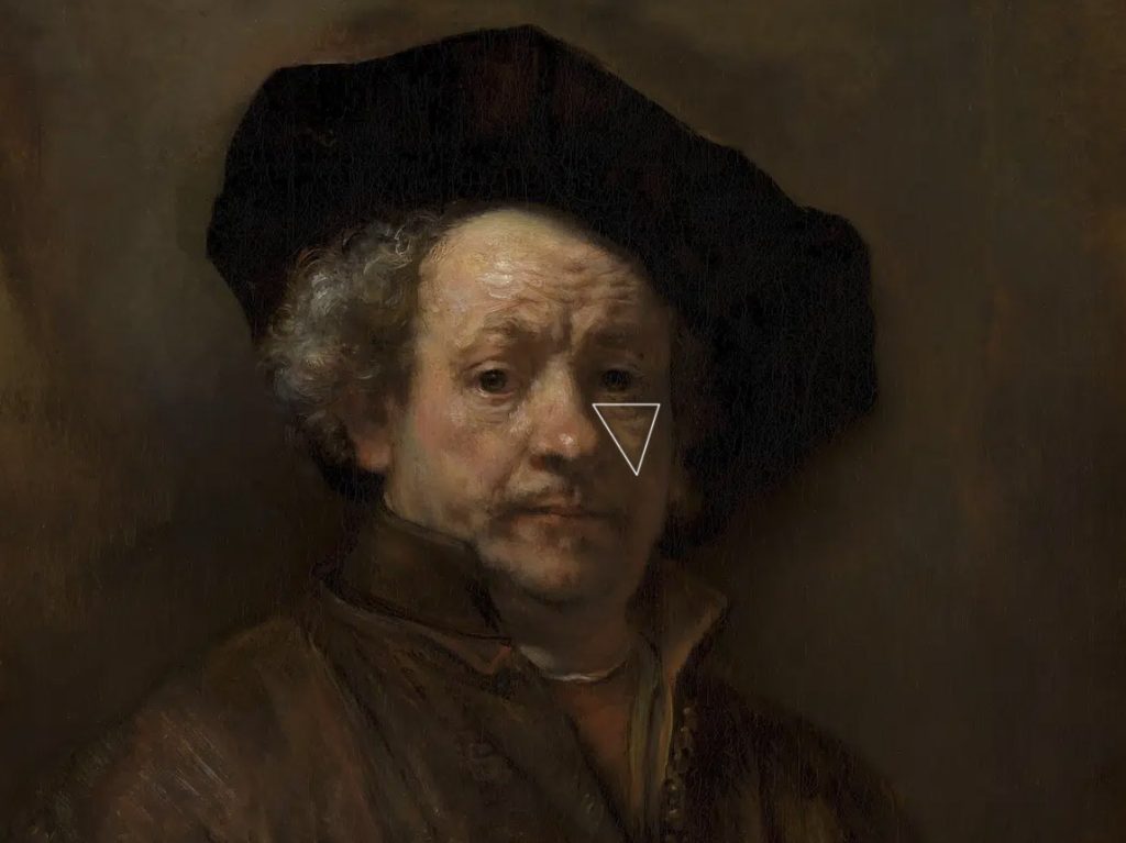 Rembrandt van Rijn driehoekje