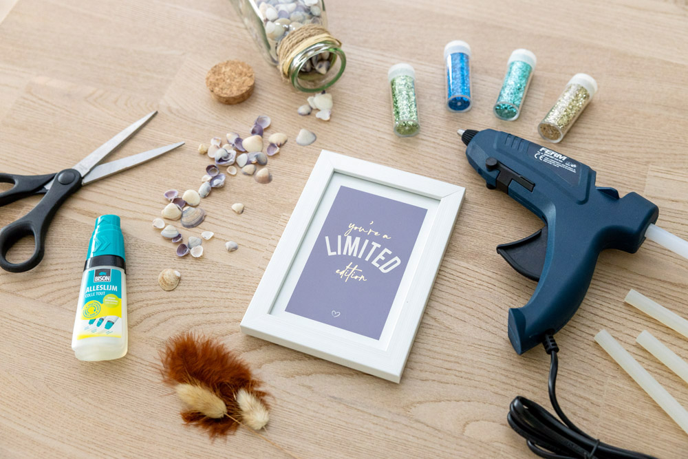 creatief kinderfeestje thuis organiseren. Tip fotolijstjes versieren