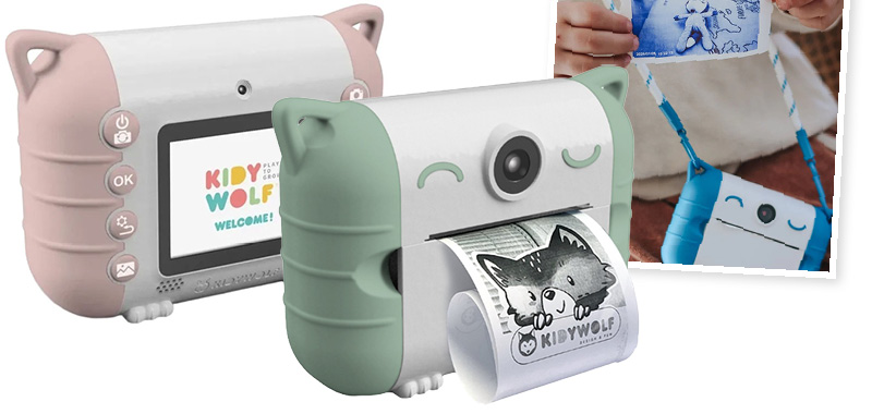 kidywolf camera met printer